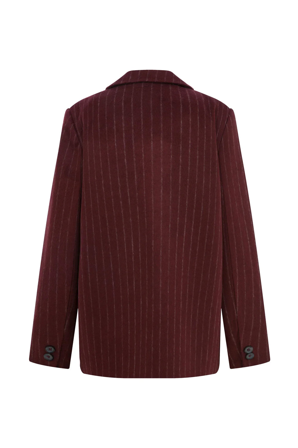Striped Cashmere Jacket Burgundy