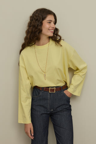 Çizgili Straight Denim Pantolon Lacivert