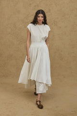 Çok Katlı Etek Ekru