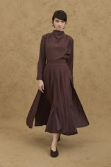 Çok Parçalı Etek Kahverengi