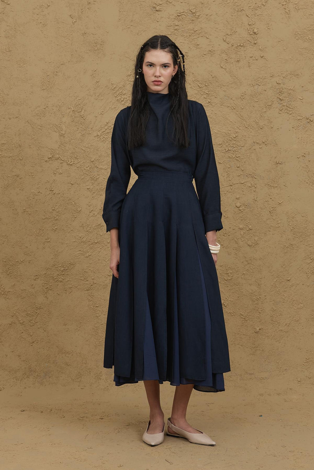 Multi-Piece Skirt Navy Blue