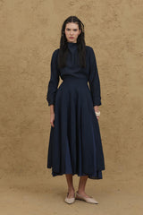 Çok Parçalı Etek Lacivert