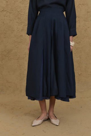 Çok Parçalı Etek Lacivert