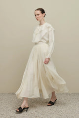 Multi-Piece Maxi Skirt Ecru
