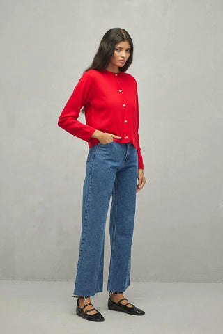 Crop Hırka Kırmızı - Fahhar Design