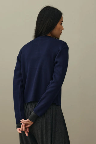 Crop Hırka Lacivert