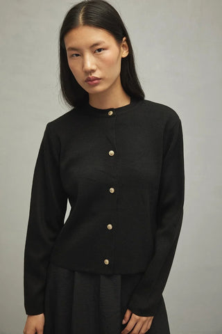 Crop Hırka Siyah - Fahhar Design