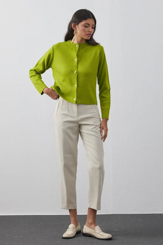 Crop Hırka Yeşil - Fahhar Design