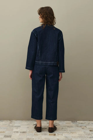 Denim Kimono Ceket Koyu Mavi