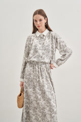 Patterned Suit Gray