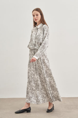 Desenli Takım Gri - Fahhar Design