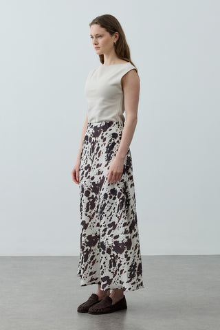 Desenli Twill Etek Ekru