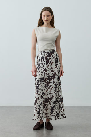 Desenli Twill Etek Ekru