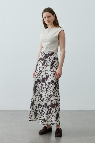 Desenli Twill Etek Ekru