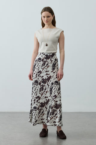 Desenli Twill Etek Ekru