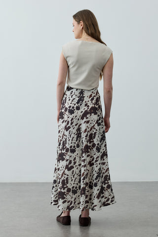 Desenli Twill Etek Ekru