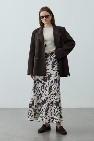 Desenli Twill Etek Ekru