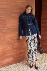 Desenli Twill Etek Ekru