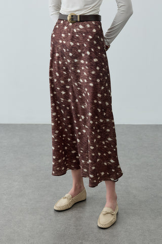 Desenli Twill Etek Kahverengi