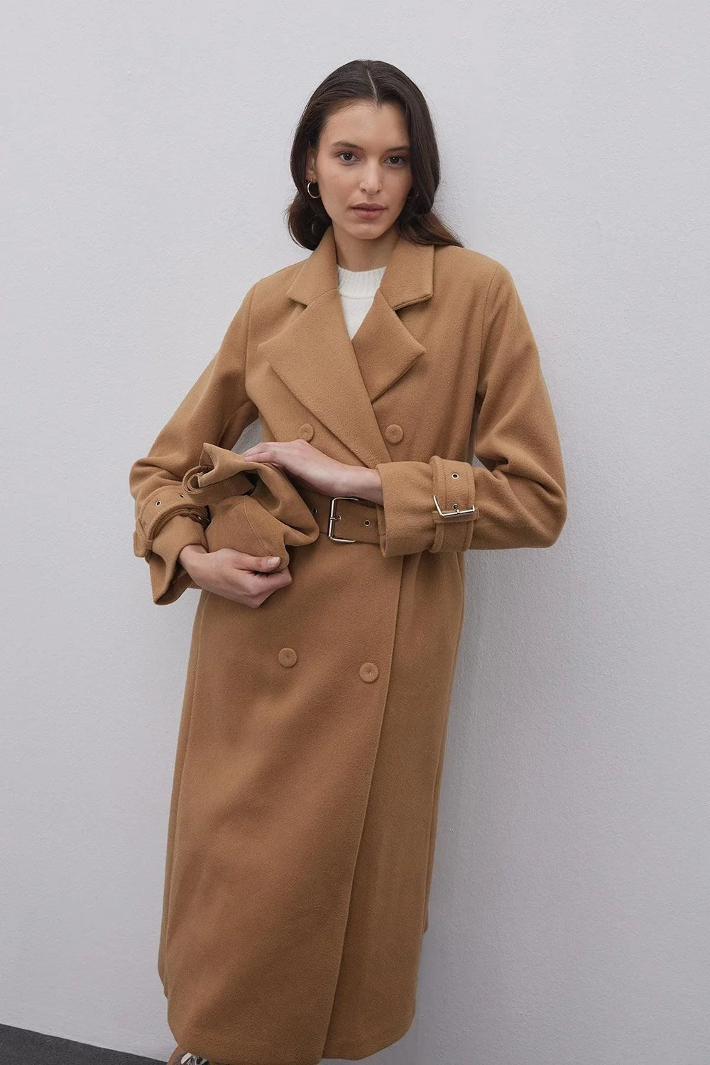 Camel Hair Cashmere Women's Coat Camel Camel