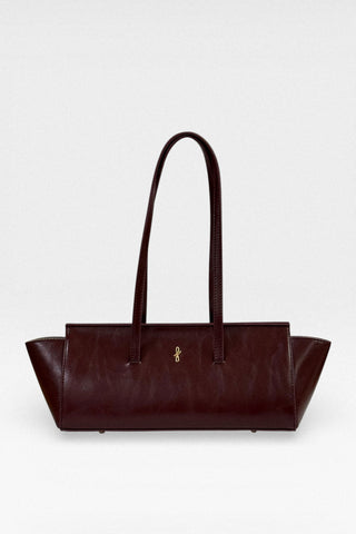 Dikdörtgen Baget Omuz Çantası Bordo