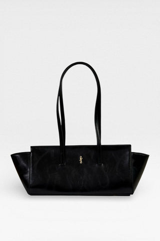 Dikdörtgen Baget Omuz Çantası Siyah