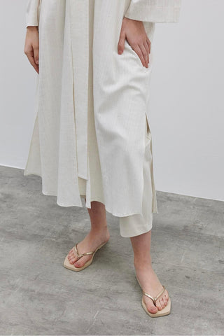 Textured Comfortable Women's Kimono Cream