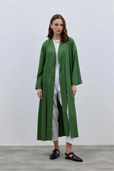 Dokulu Rahat Kadın Kimono Yeşil