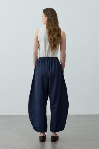 Dökümlü Bomb Pantolon Lacivert