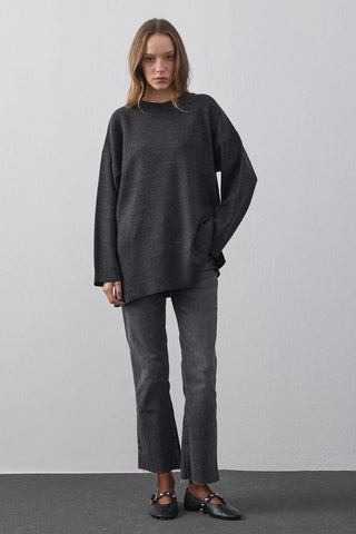 Full Needle Sweater Anthracite