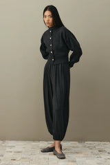 Dore Düğmeli Triko Hırka Antrasit