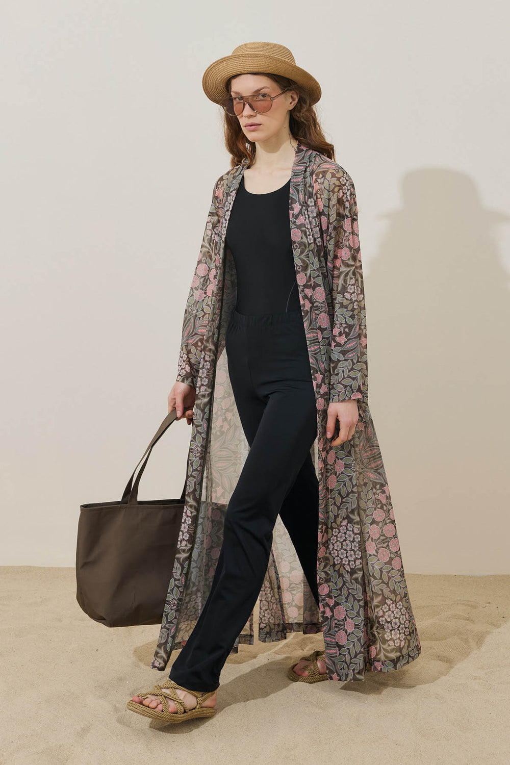 Dreamy Garden Desen Pareo Kimono Haki