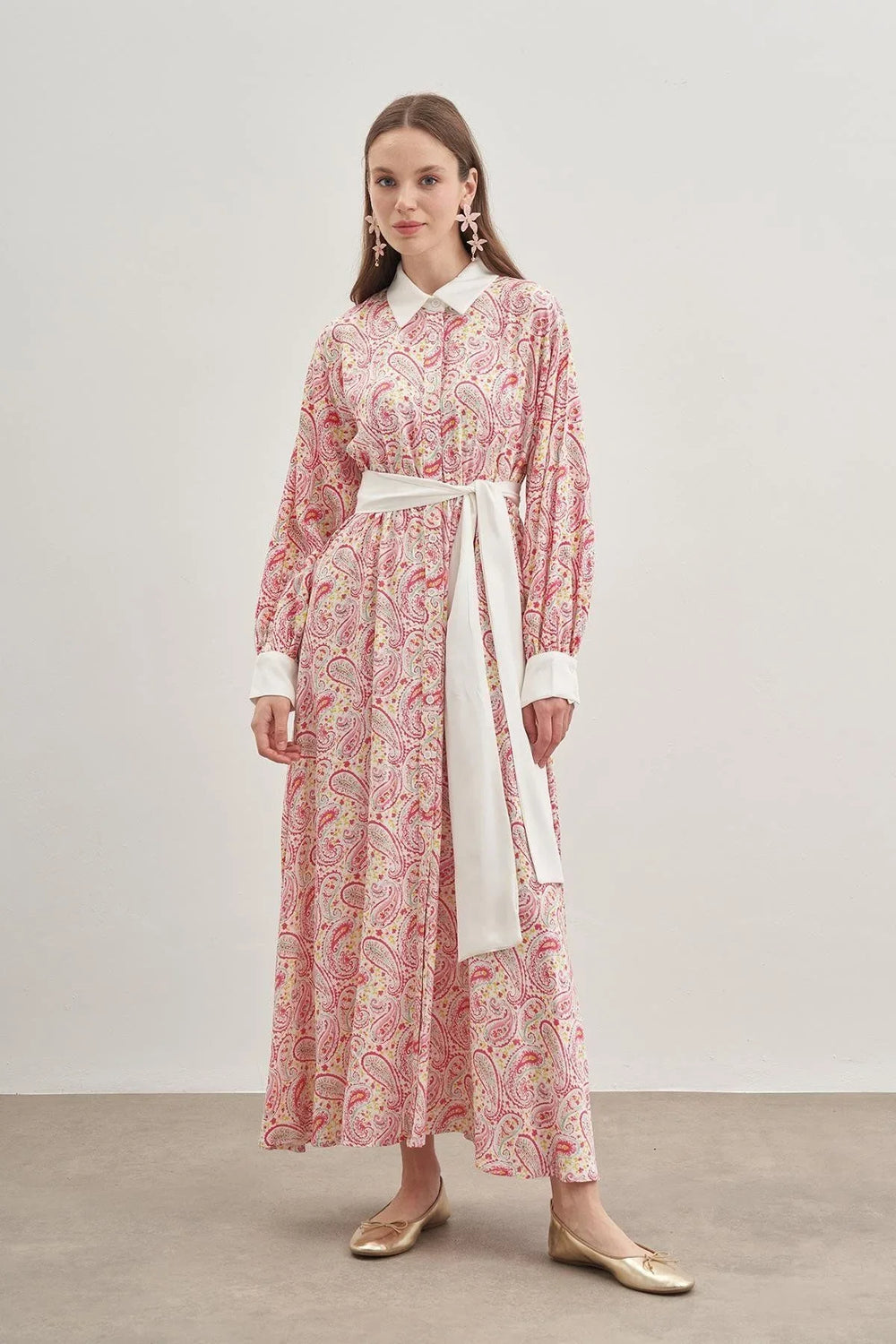 Buttoned Dress Pink