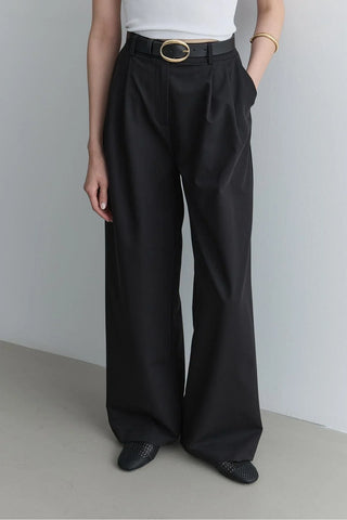 Düz Paça Pantolon Siyah - Fahhar Design