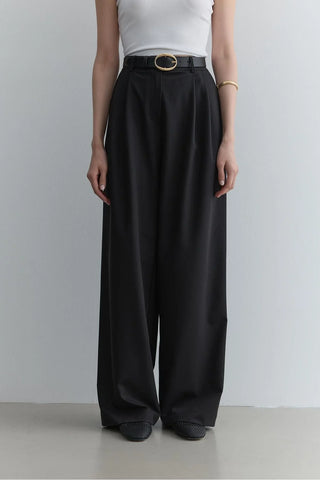 Düz Paça Pantolon Siyah - Fahhar Design