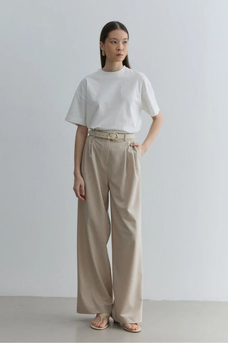 Düz Paça Pantolon Vizon - Fahhar Design