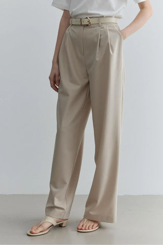 Düz Paça Pantolon Vizon - Fahhar Design