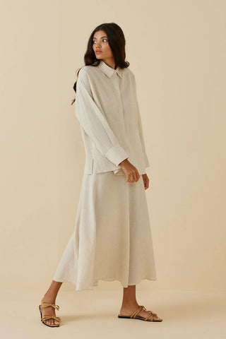 Skirted Suit Beige