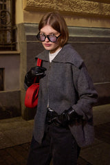 Fermuar Detaylı Hırka Antrasit