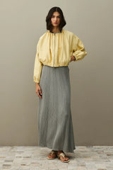 Fermuarlı Bomber Ceket Sarı