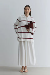 Fermuarlı Premium Sweatshirt Bordo