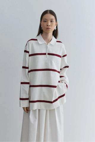 Fermuarlı Premium Sweatshirt Bordo - Fahhar Design