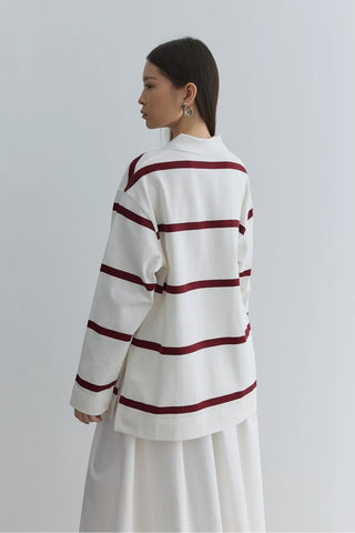 Fermuarlı Premium Sweatshirt Bordo - Fahhar Design