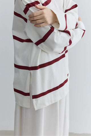 Fermuarlı Premium Sweatshirt Bordo - Fahhar Design