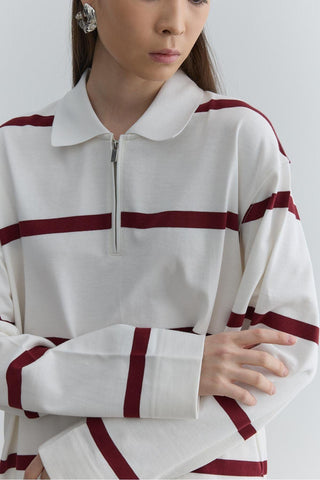 Fermuarlı Premium Sweatshirt Bordo - Fahhar Design