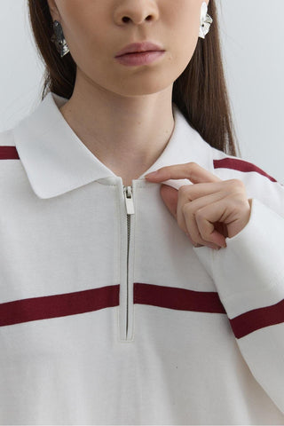 Fermuarlı Premium Sweatshirt Bordo - Fahhar Design