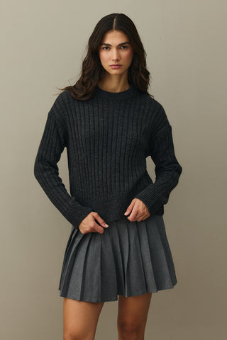 Fitilli Basic Crop Kazak Antrasit