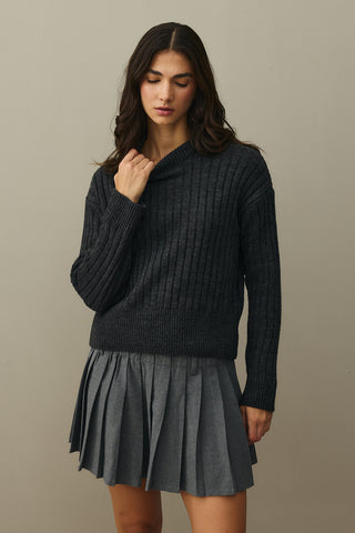 Fitilli Basic Crop Kazak Antrasit