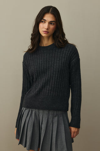 Fitilli Basic Crop Kazak Antrasit