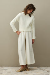 Fitilli Basic Crop Kazak Ekru